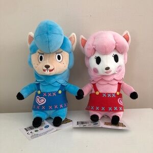NWT Animal Crossing Cyrus + Reese Married Alpaca Couple 8" Plush Toys
